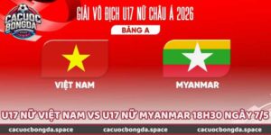 Trận U17 Nữ Việt Nam Vs U17 Nữ Myanmar 18H30 Ngày 7/5